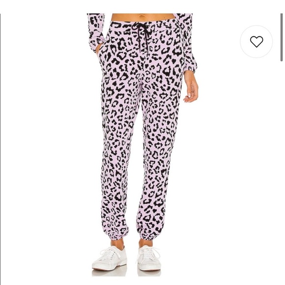 Beach Riot x REVOLVE Banded Sweatpant in Purple Leopard - Picture 2 of 11